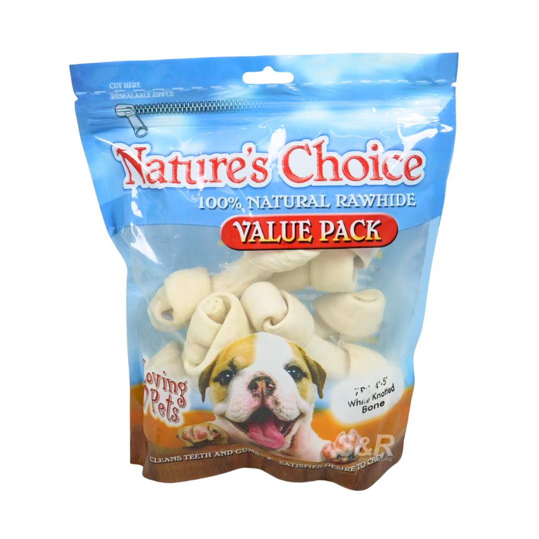 Loving Pets Natural Rawhide Bone Pet Treat Value Pack